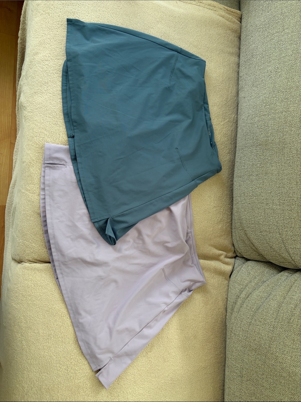 Lot of 2! Old Navy Powersoft Skort Mini Skirt lavender 
 & blue Medium